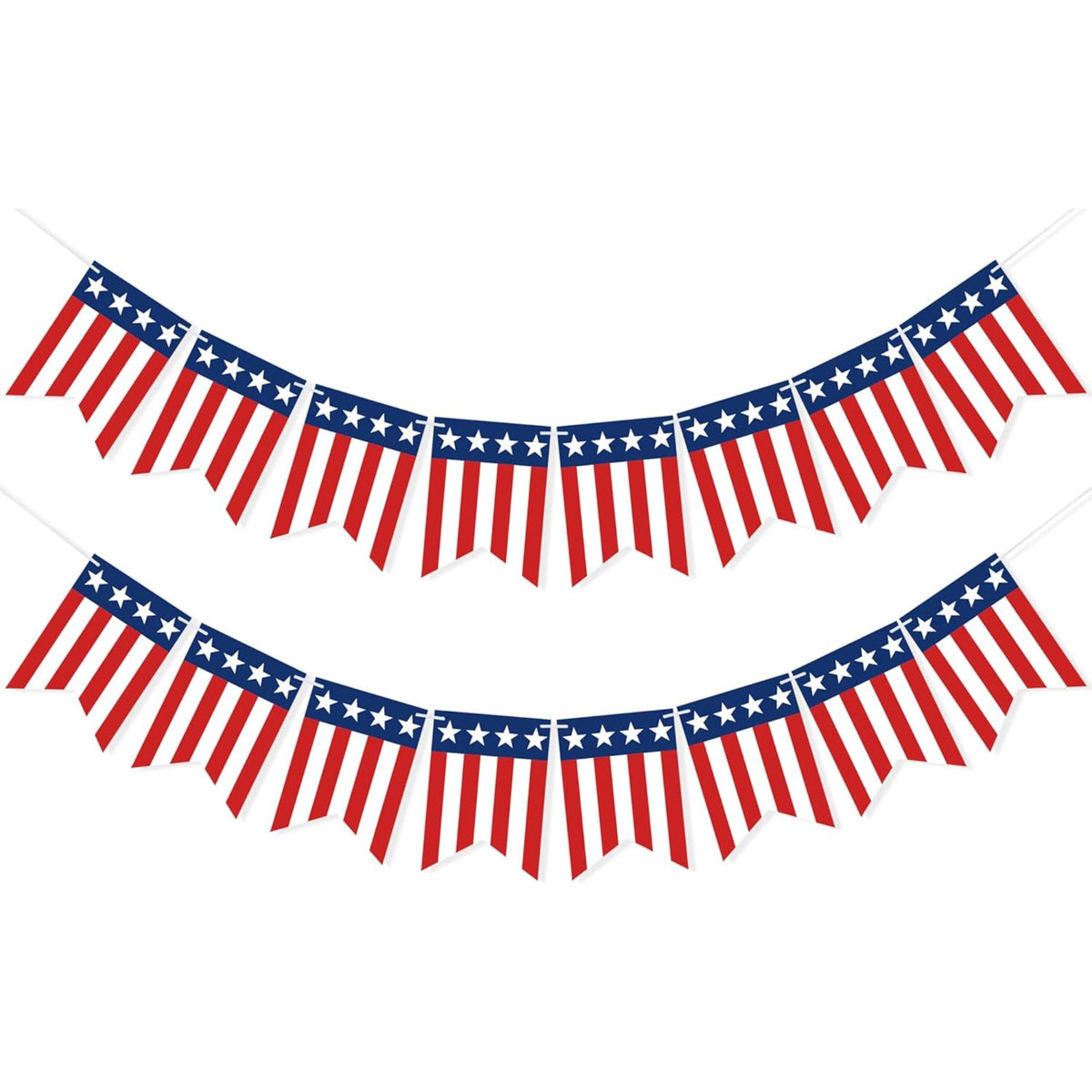American Flag String Banner Patriotic Stars Stripes Garland Decor