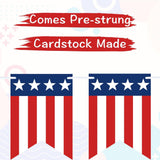 American Flag String Banner Patriotic Stars Stripes Garland Decor