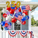 104 Pcs Patriotic Balloon Arch Kit Red White Blue Garland Decor