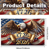 250th Anniversary Patriotic Backdrop Banner 1776–2026 Eagle USA Flag