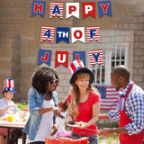 Red White Blue Patriotic Banner Garland USA Flag Bunting Decor