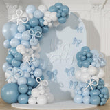146 Pcs Blue White Balloon Arch Kit Macaron Garland Party Decor