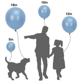 150 Pcs Dusty Blue Balloon Arch Kit Slate Blue Boho Baby Shower Party Decor