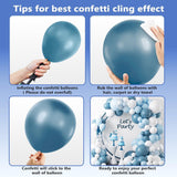 Dusty Blue White Balloon Arch Kit 111 Pcs Latex Balloons Party Decor Set