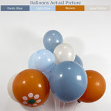 Dusty Blue Balloon Arch Kit 150 Pcs Fiesta Floral Baby Shower Party Decor