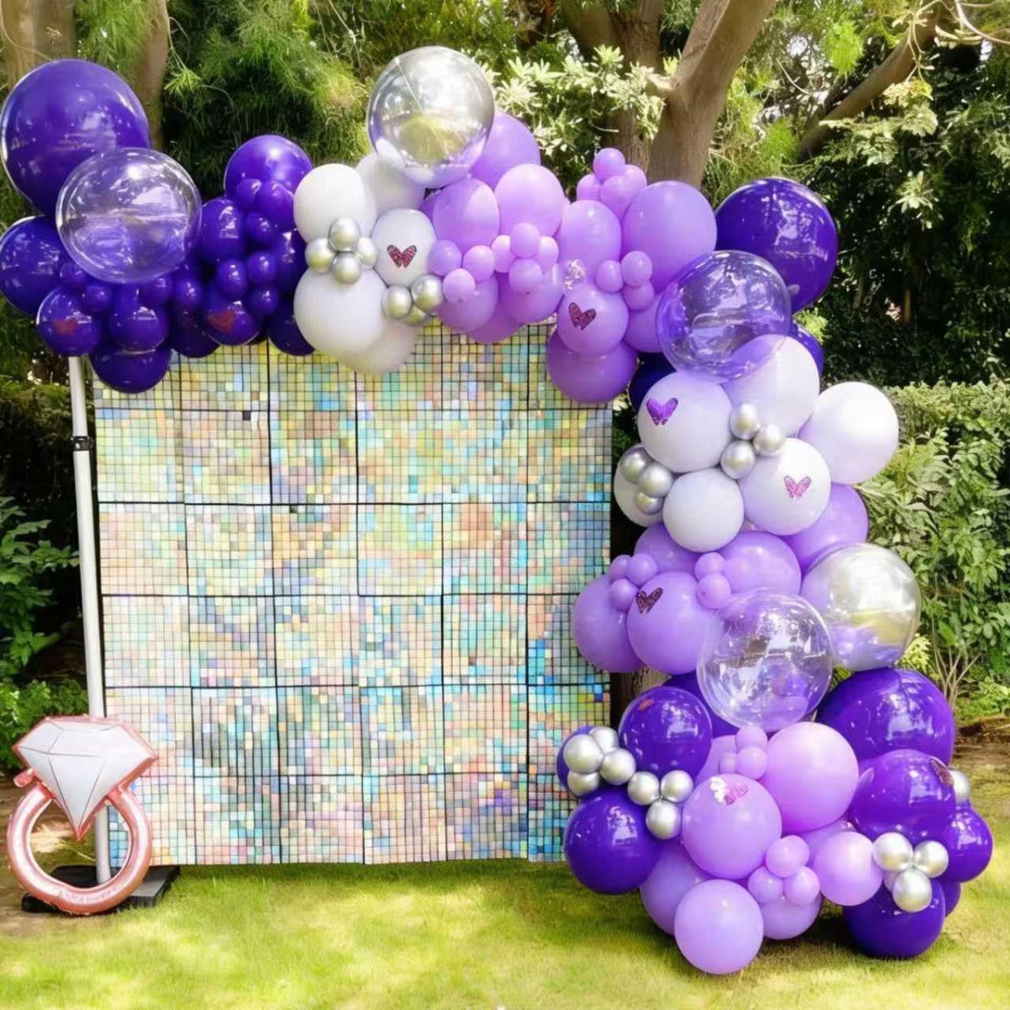 Purple Balloon Arch Kit Dark Purple Balloons Birthday Wedding Party Decor