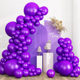 Dark Purple Balloon Arch Kit 135 Pcs Royal Purple Party Decor Set Pieces