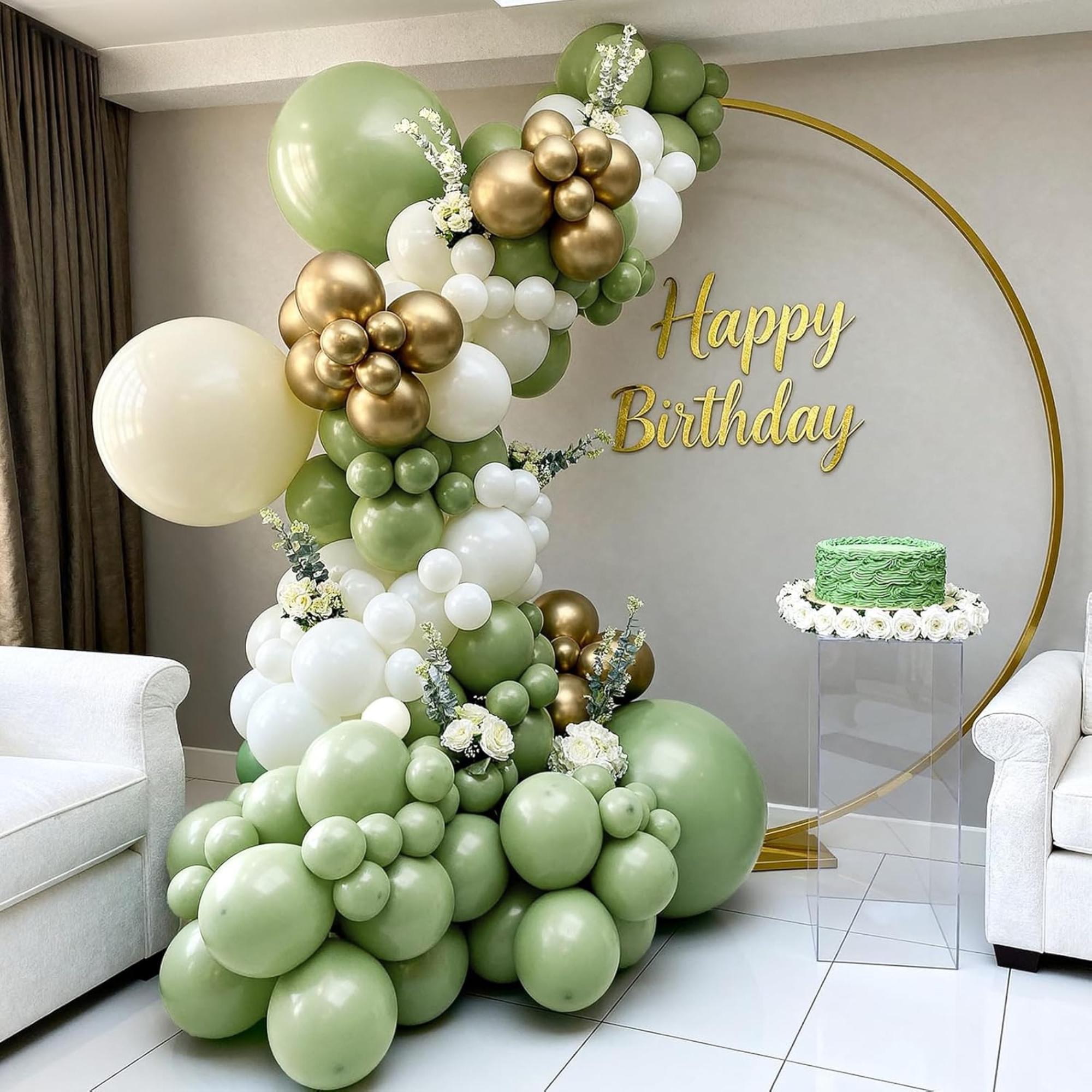 Sage Green Balloon Arch Kit 98 Pcs Forest Boho Party Decor Set Pieces