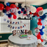 Patriotic Red White Blue Balloon Garland Kit Star Flag Party Decor