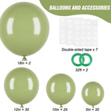 Sage Green Balloon Arch Kit Olive Green Balloons Party Decoration Set