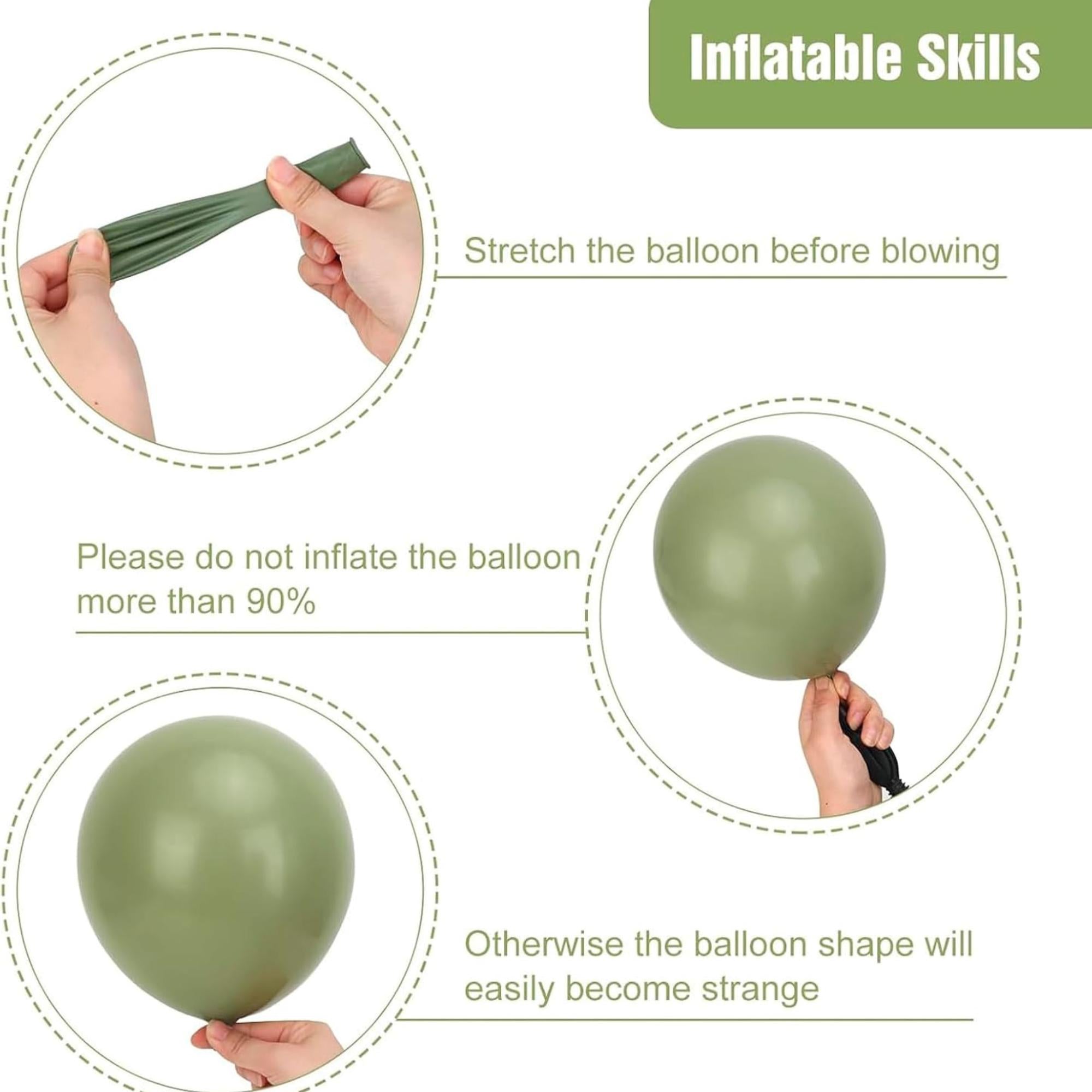 Sage Green Balloon Arch Kit Olive Green Balloons Party Decoration Set