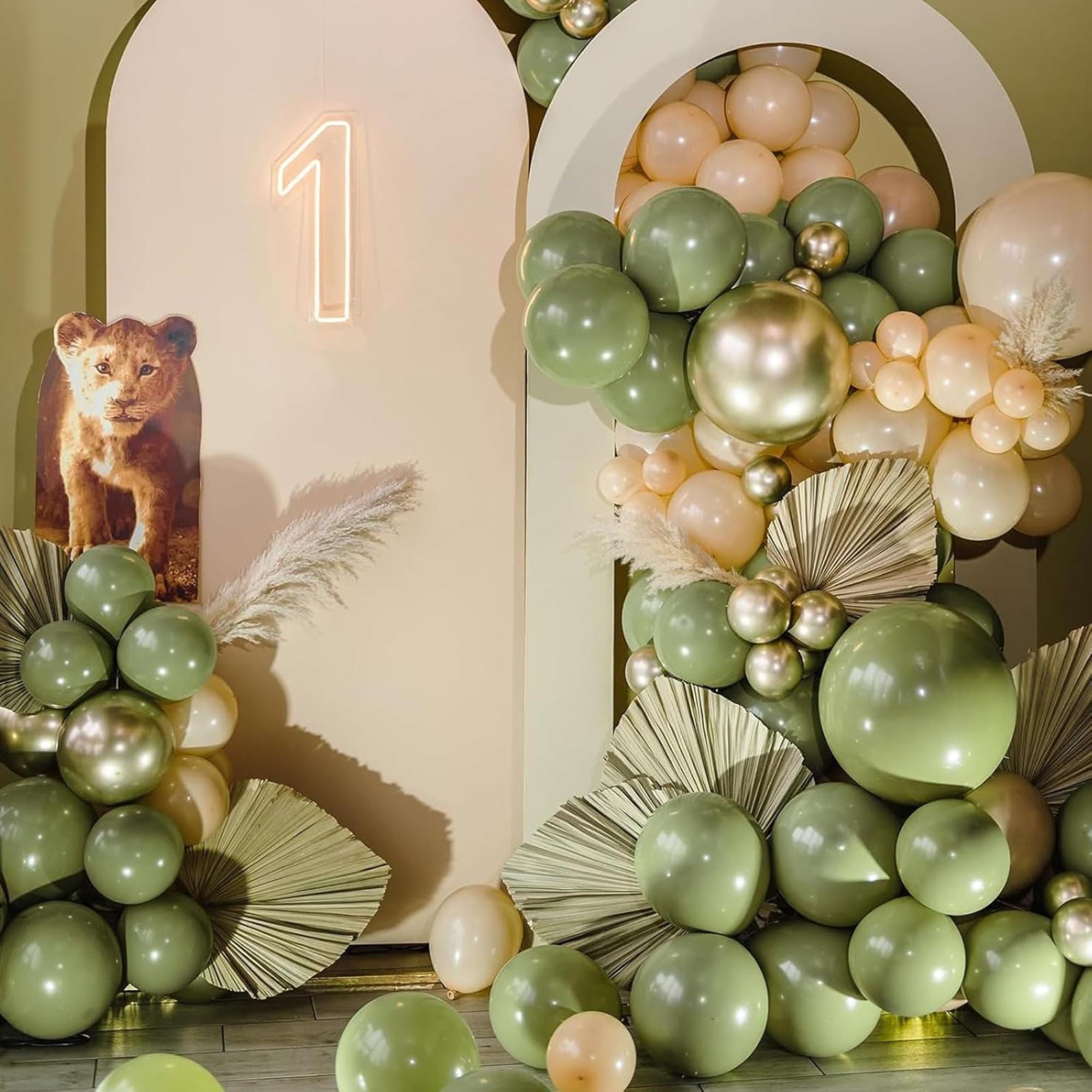 Sage Green Balloon Arch Kit Olive Green Balloons Party Decoration Set