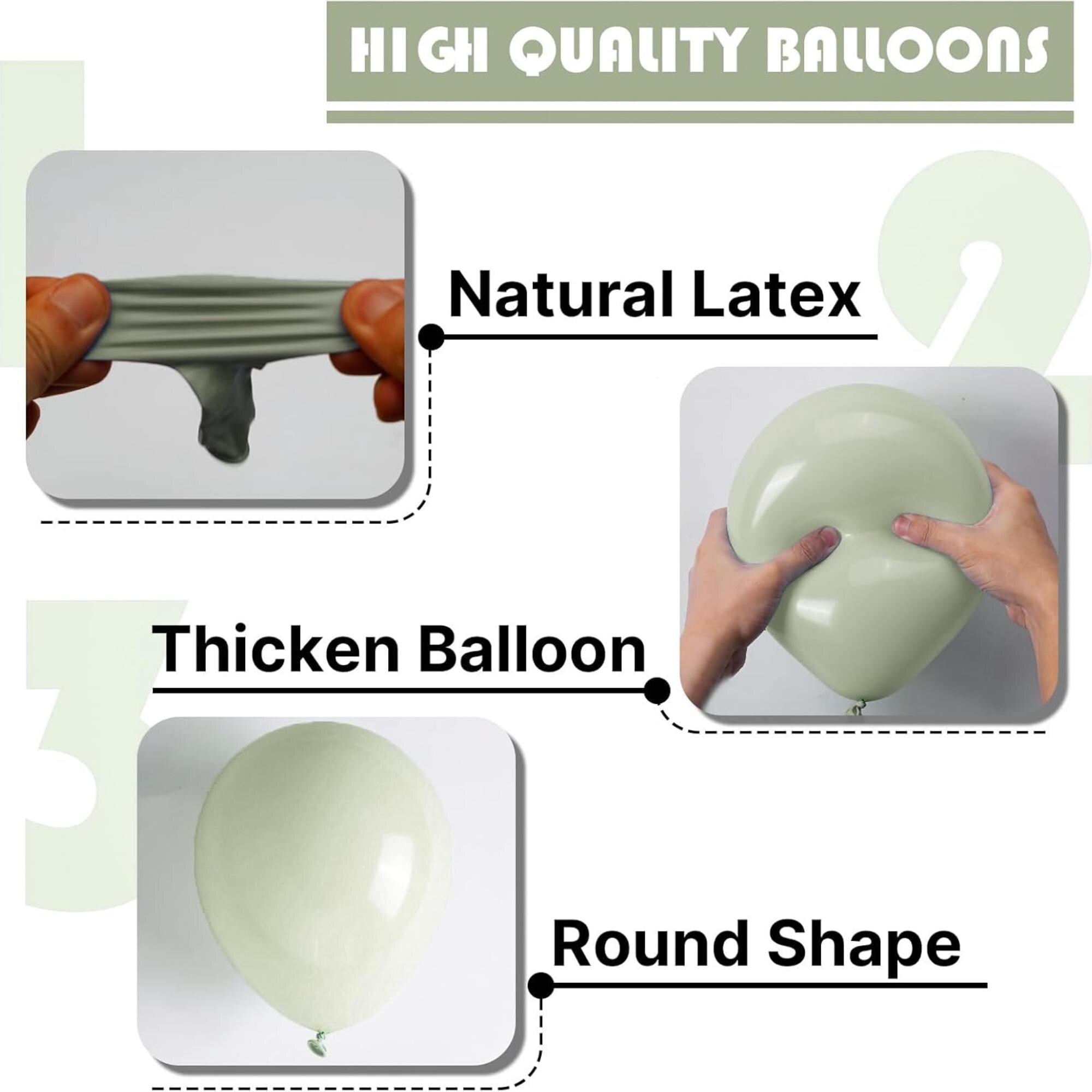 Sage Green Balloon Arch Kit 85 Pcs Dusty Boho Green Party Decor Set