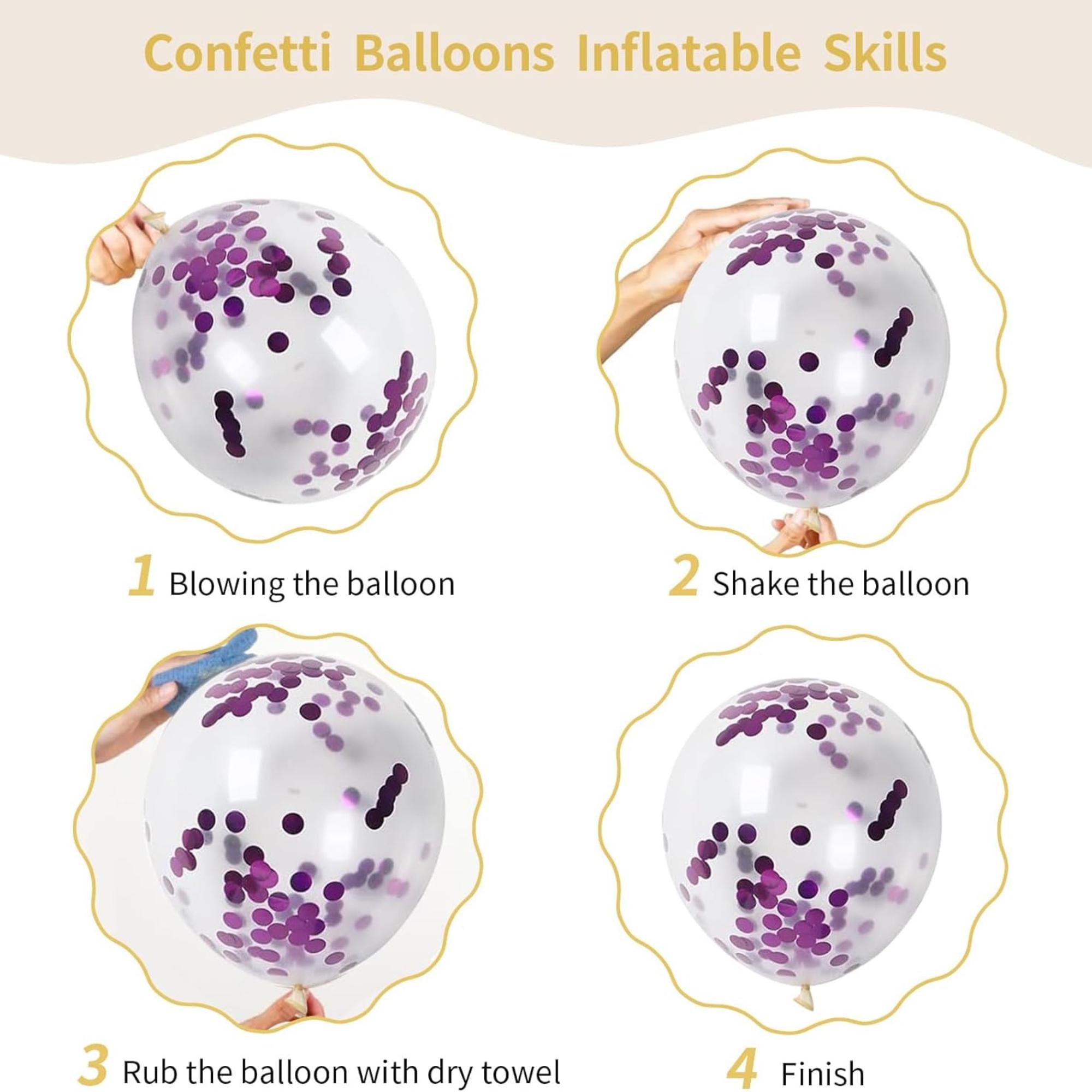Lavender Purple Balloon Arch Kit 161 Pcs Princess Party Decor Set