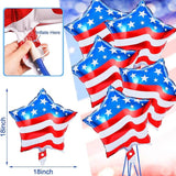 American Flag Star Balloons Red White Blue Patriotic Party Decor