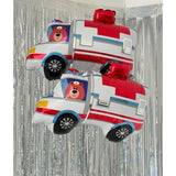 Ambulance Balloons EMS Nurse Hospital Theme Party Decoration Set