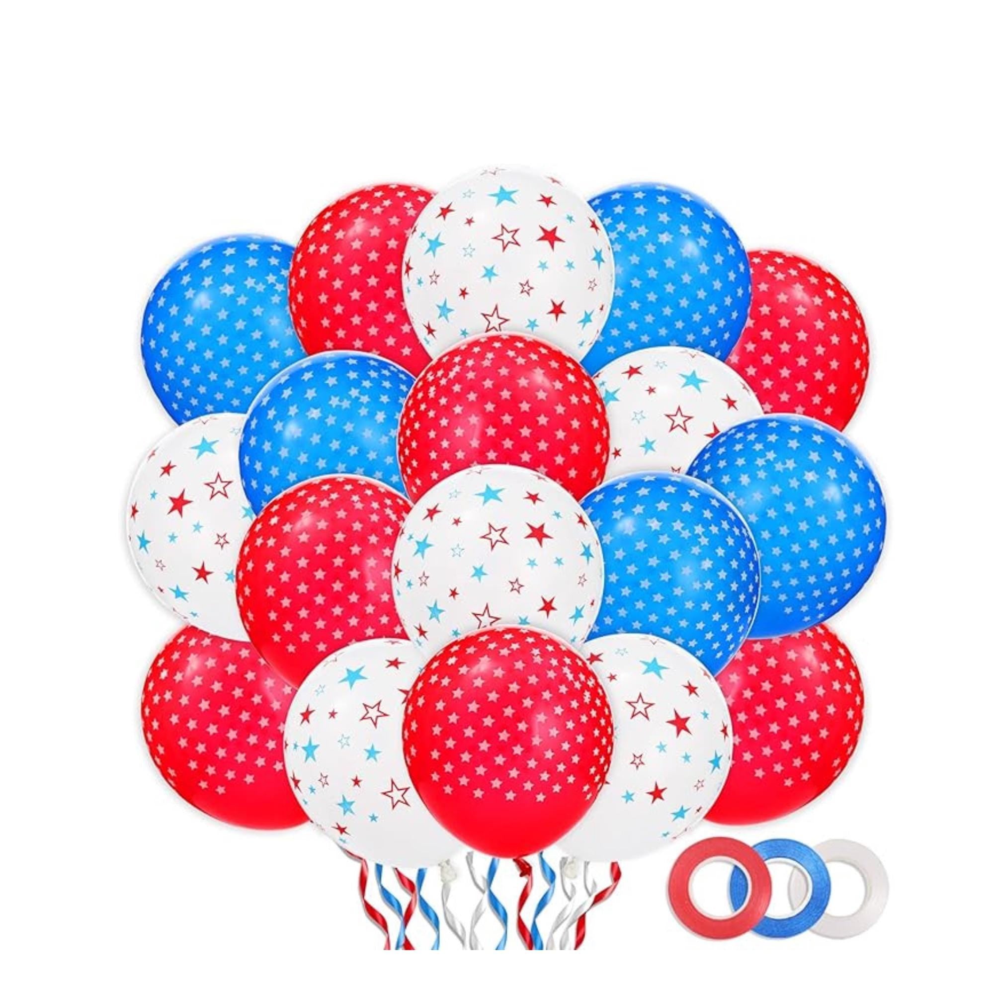 4th July Balloon Set Red White Blue Star Latex Party Decor