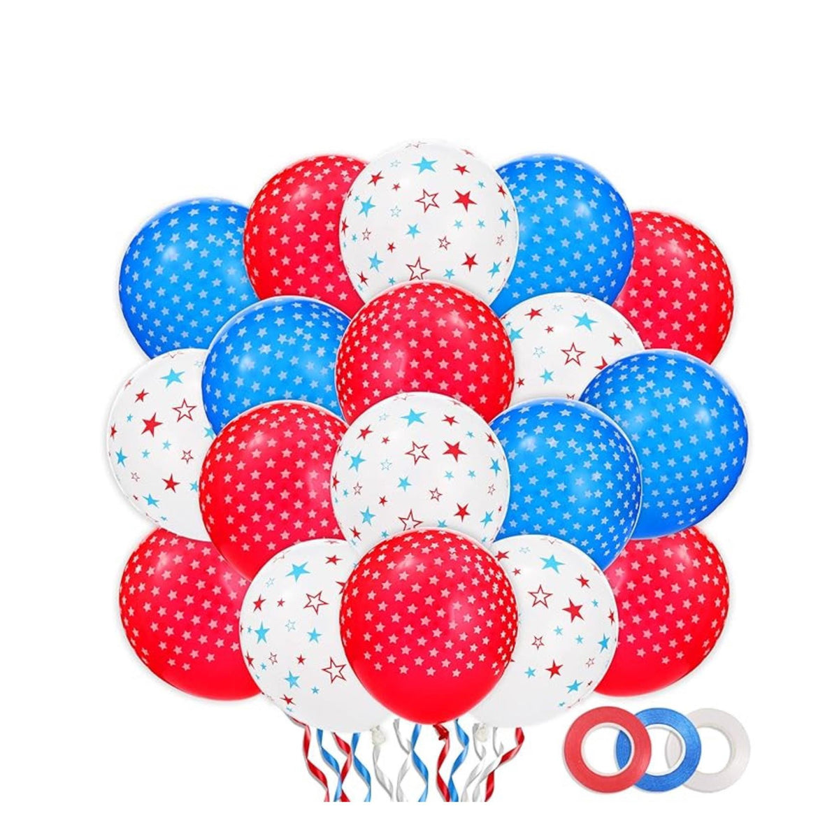 4th July Balloon Set Red White Blue Star Latex Party Decor