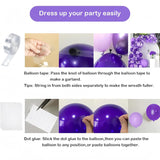Purple Balloon Arch Kit 145 Pcs Lavender Lilac Party Decor Set