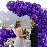 Dark Purple Balloon Arch Kit 114 Pcs Boho Party Decor Set