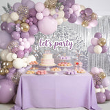 Dusty Purple Balloon Arch Kit 152 Pcs Pink Gold Party Decor Set