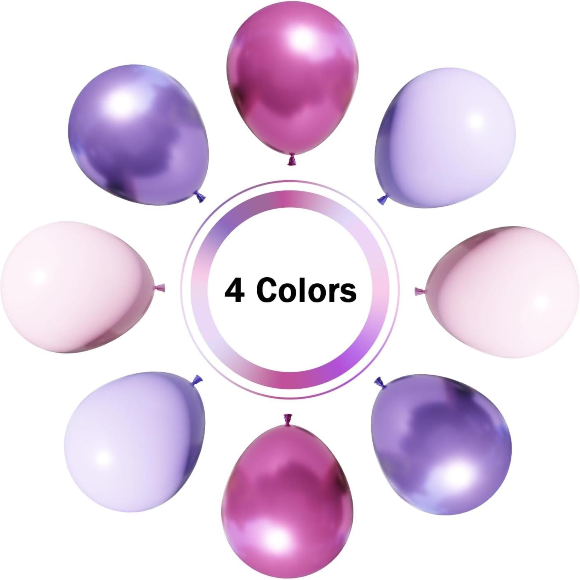 Pink Purple Balloon Arch Kit 131 Pcs Light Party Decor Set
