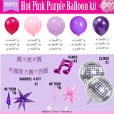 K Pop Theme Balloon Arch Kit Pink Purple Music Party Decor Set