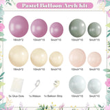 Pastel Balloon Arch Kit 124 Pcs Green Purple Yellow Party Decor Set
