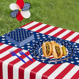 122 Piece Patriotic Party Supplies Set with Plates Napkins Tableware Decor