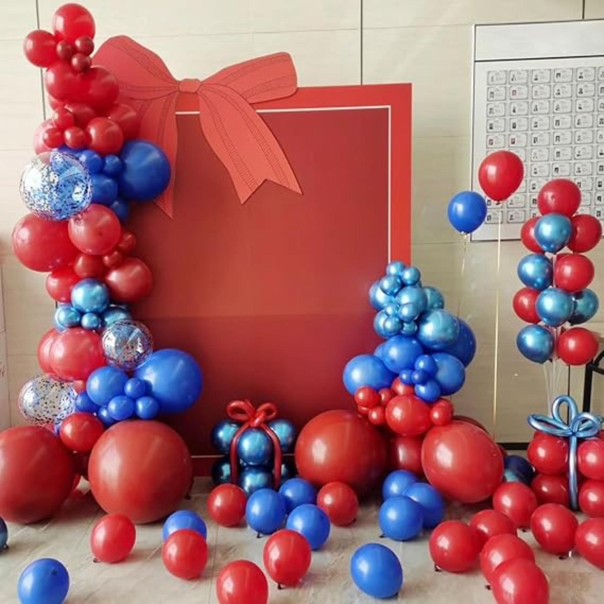 Red White Blue Balloon Arch Garland Kit for Party Event Décor