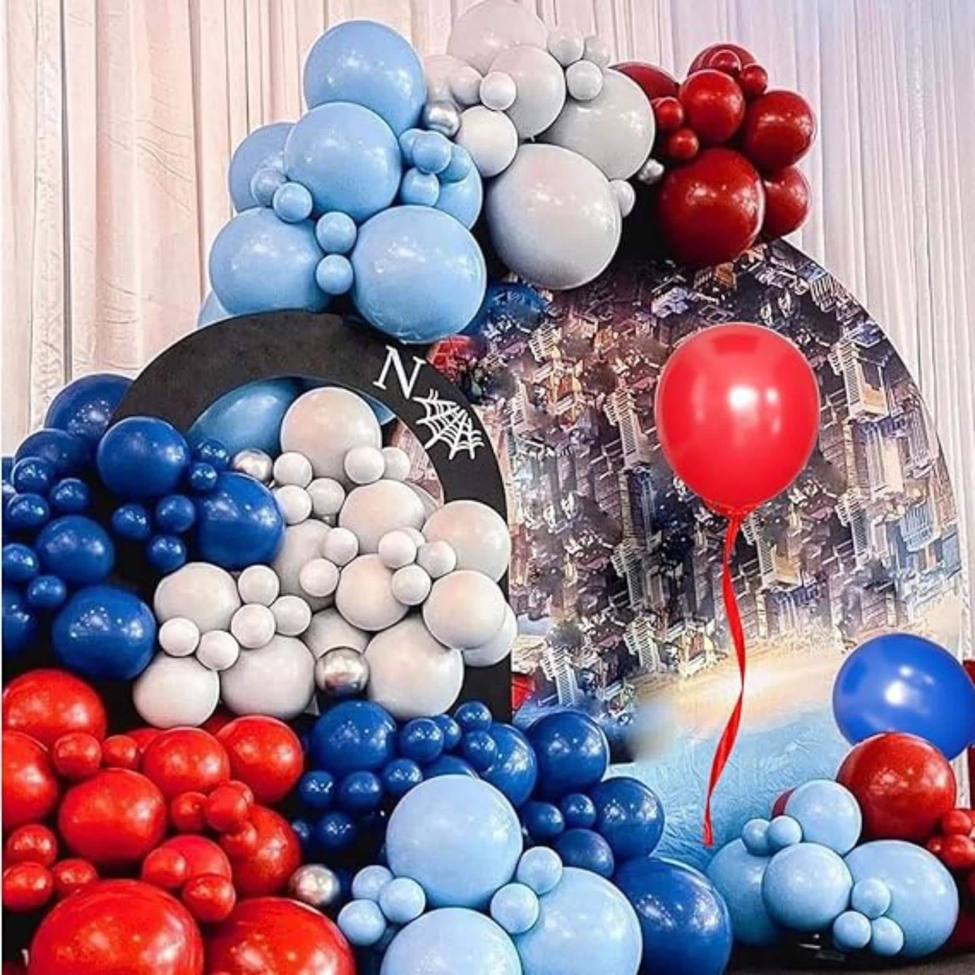 Red White Blue Balloon Arch Garland Kit for Party Event Décor
