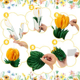 Tulip Honeycomb Centerpieces Set of 12 Spring Table Decor Party