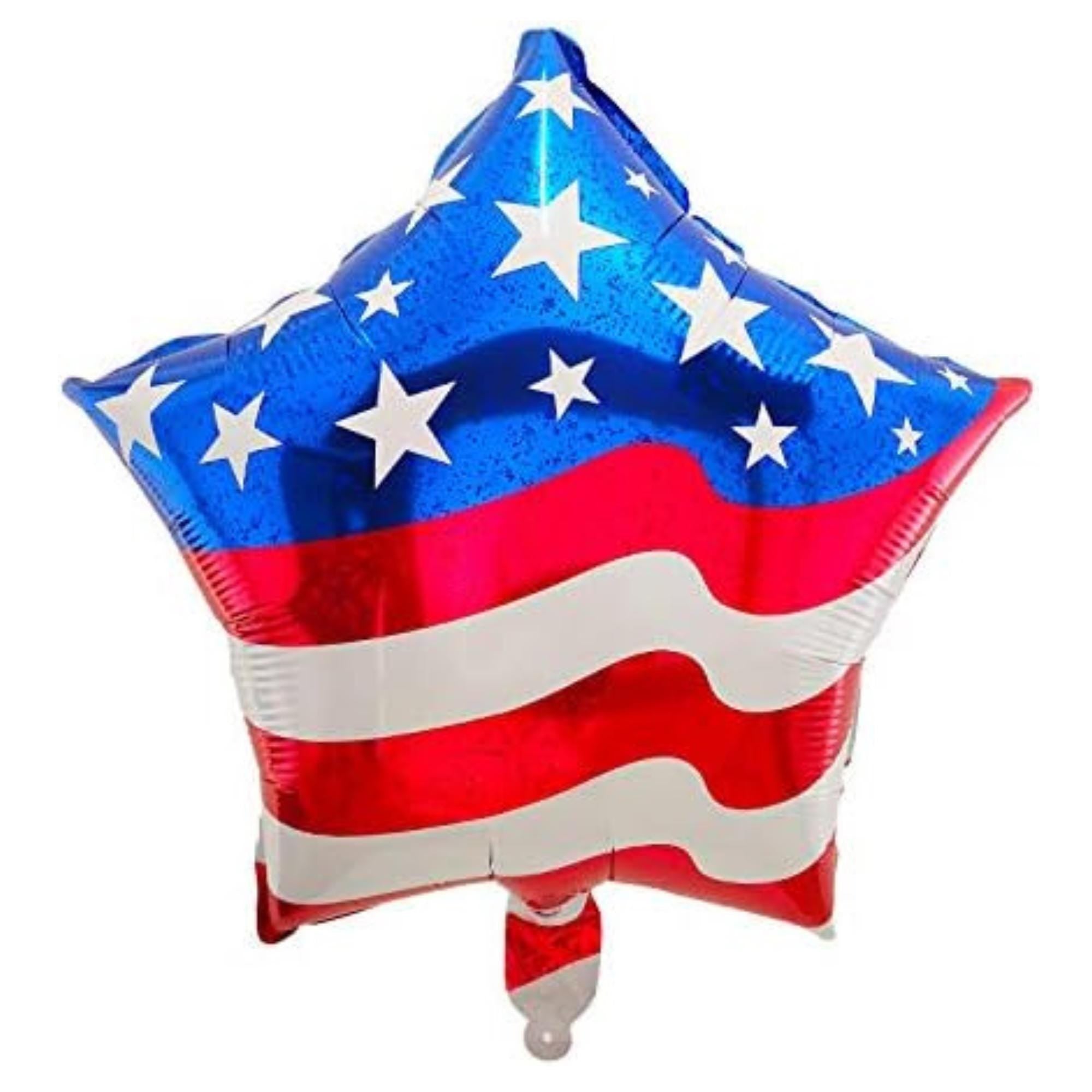Fourth of July Patriotic Balloons Set with American Flag for Party Decor