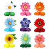 Spring Flower Honeycomb Centerpieces Set of 9 Table Party Decor