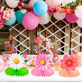 Summer Flower Honeycomb Centerpieces Set of 10 Sunflower Daisy Table Decor