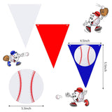 Baseball Party Banner Garland Sports Birthday Decoration Set