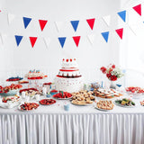 Red White Blue Pennant Banner Flags Set for Patriotic Party Decorations