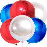 Red White Blue Foil Balloons Pack for Patriotic Party Arch Decorations