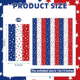 50 Count Patriotic Star Paper Napkins for Party Table Decorations
