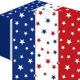 50 Count Red White Blue Star Napkins for Patriotic Party Table Decor