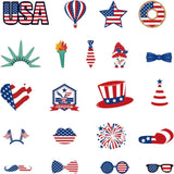 21 Piece Patriotic Photo Booth Props Set for Party Backdrop Decorations