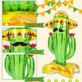 2 Pack 50" Inflatable Cactus Toys Cinco De Mayo Fiesta Party Decoration Props