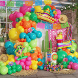 Mexican Fiesta Balloon Arch Kit Llama Cactus Rainbow Cinco De Mayo Party Decor