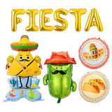 Fiesta Party Decorations Cactus Taco Cinco De Mayo Balloons Mexican Theme Set