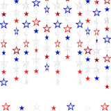 Patriotic Star Streamers Garland Banner for Party Hanging Decorations
