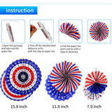 Patriotic Party Decorations Set with Balloons Paper Fans and Star Décor