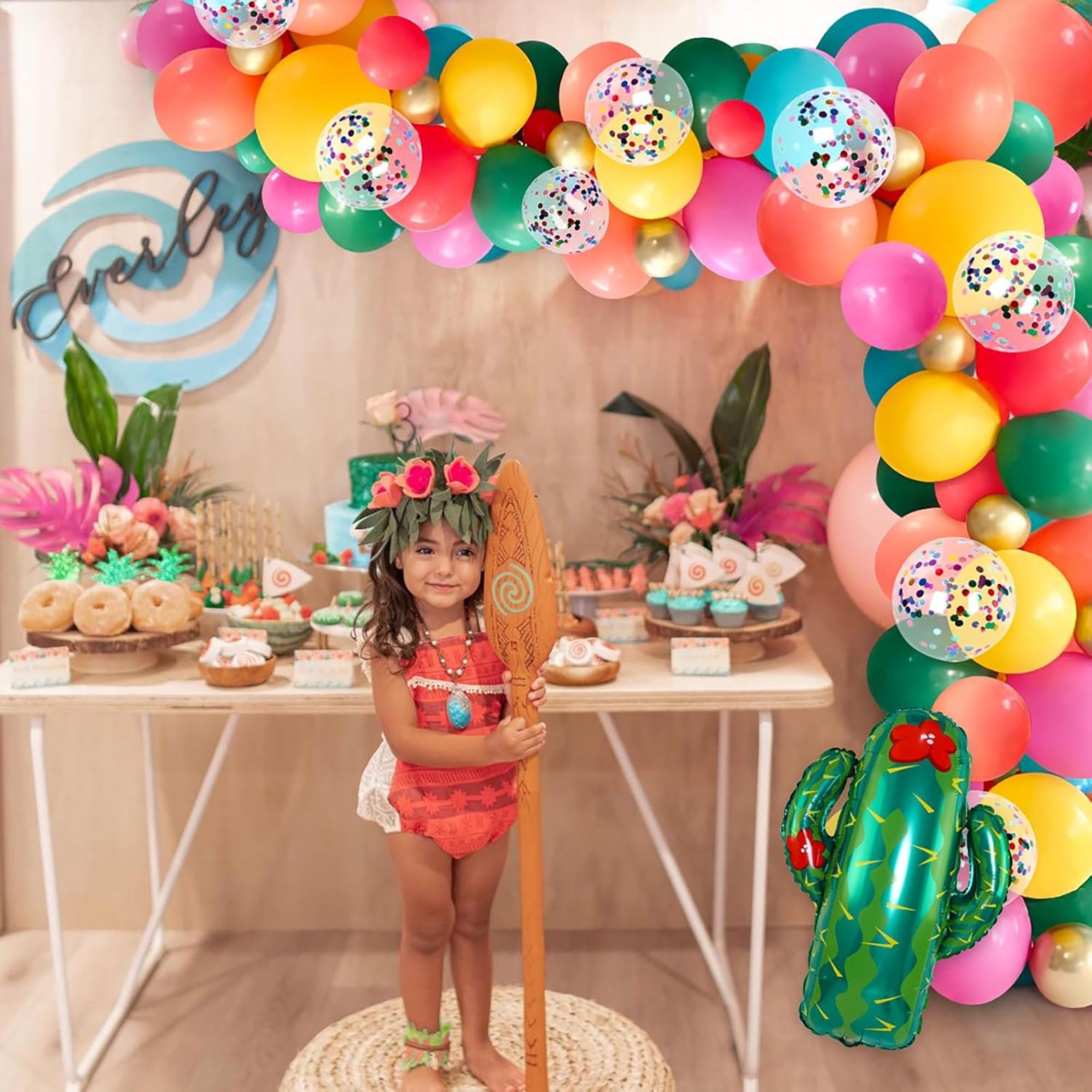 Fiesta Balloon Arch Kit Circle Dot Garland Cinco De Mayo Party Decor Set