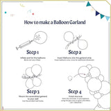 160Pcs Rainbow Fiesta Balloon Arch Kit Cinco De Mayo Party Garland Decor Set