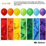 129Pcs Rainbow Balloon Arch Kit Mixed Sizes Birthday Party Garland Decor Set