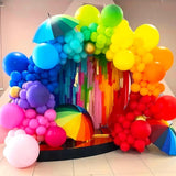 100Pcs Rainbow Balloon Arch Kit Mixed Sizes Cinco De Mayo Decor Set
